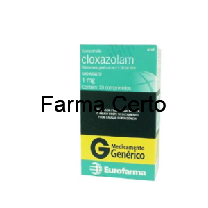 Cloxazolam 1mg 30 comprimidos