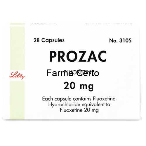 Prozac Cloridrato de Fluoxetina 20mg 30 cápsulas
